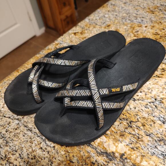 Teva Flip Flop Women's Mush Mandalyn Wedge Ola 2 Agave Size 8 - Picture 1 of 6